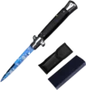 Manico nero, lama blu