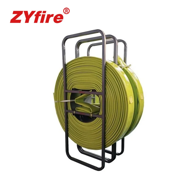 ZYfire Large Diameter TPU Layflat Drag Water Hose Orange Color for Agricultural Irrigation Sludge Discharge High Pressure