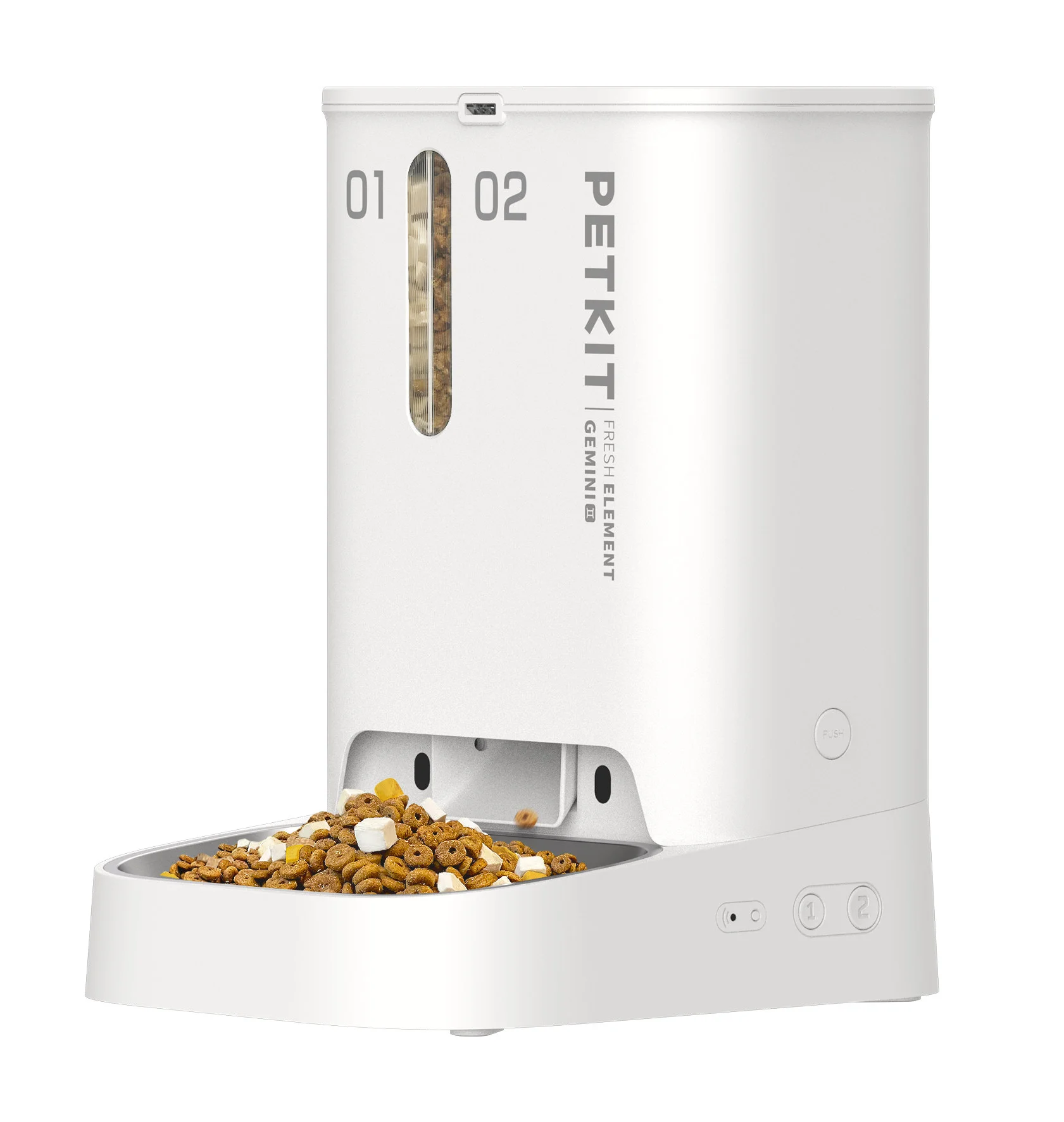 5L Automatic Cat Feeder, Dual-hopper with Camera YumShare Cat Food