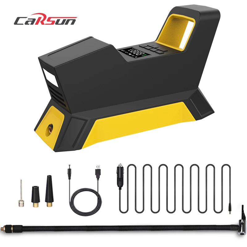 CARSUN Rechargeable With Lithium Battery Tire Inflator Portable