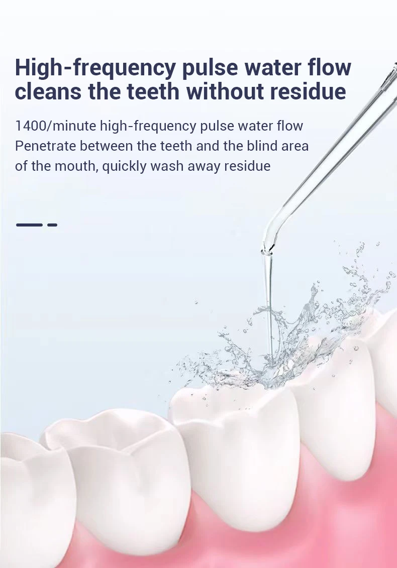 Cordless 230ml Water Flosser for Teeth Cleaning Portable Electric Household Product with Battery Power Source Oral Irrigator