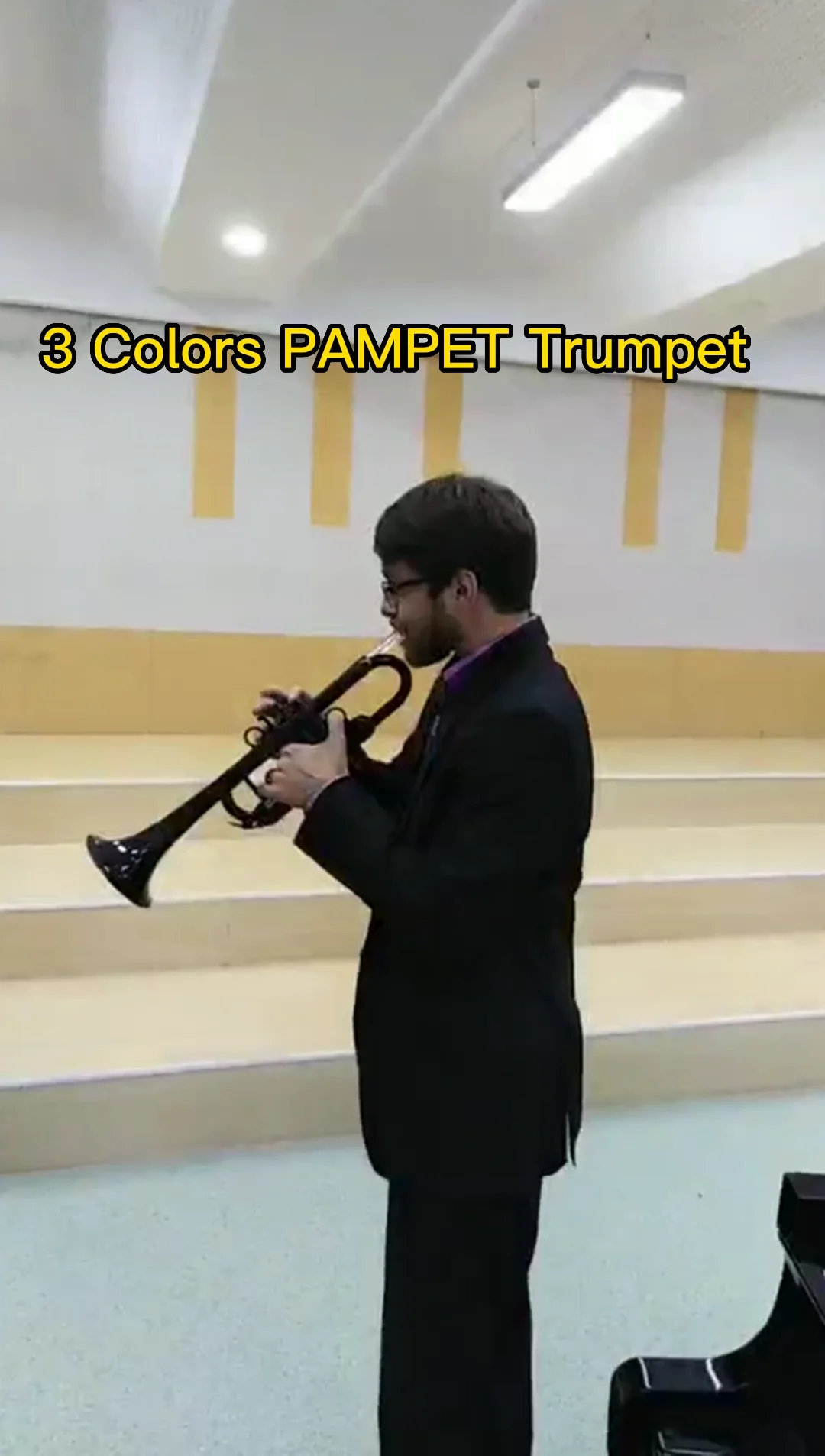 Bb Trumpet Standard Trumpet Set With Carrying Case Lightweight Plastic