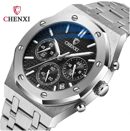 Chenxi 948 Luxury Quartz Chronograph Watch for Men - Stainless