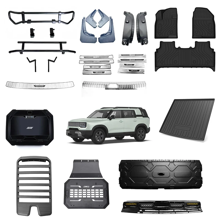 EV Car Accessories For BAW BJ30 Interior Exterior Kit Decorative Protection Mud Guard Inner Mudguard Roof Rack Air Deflector