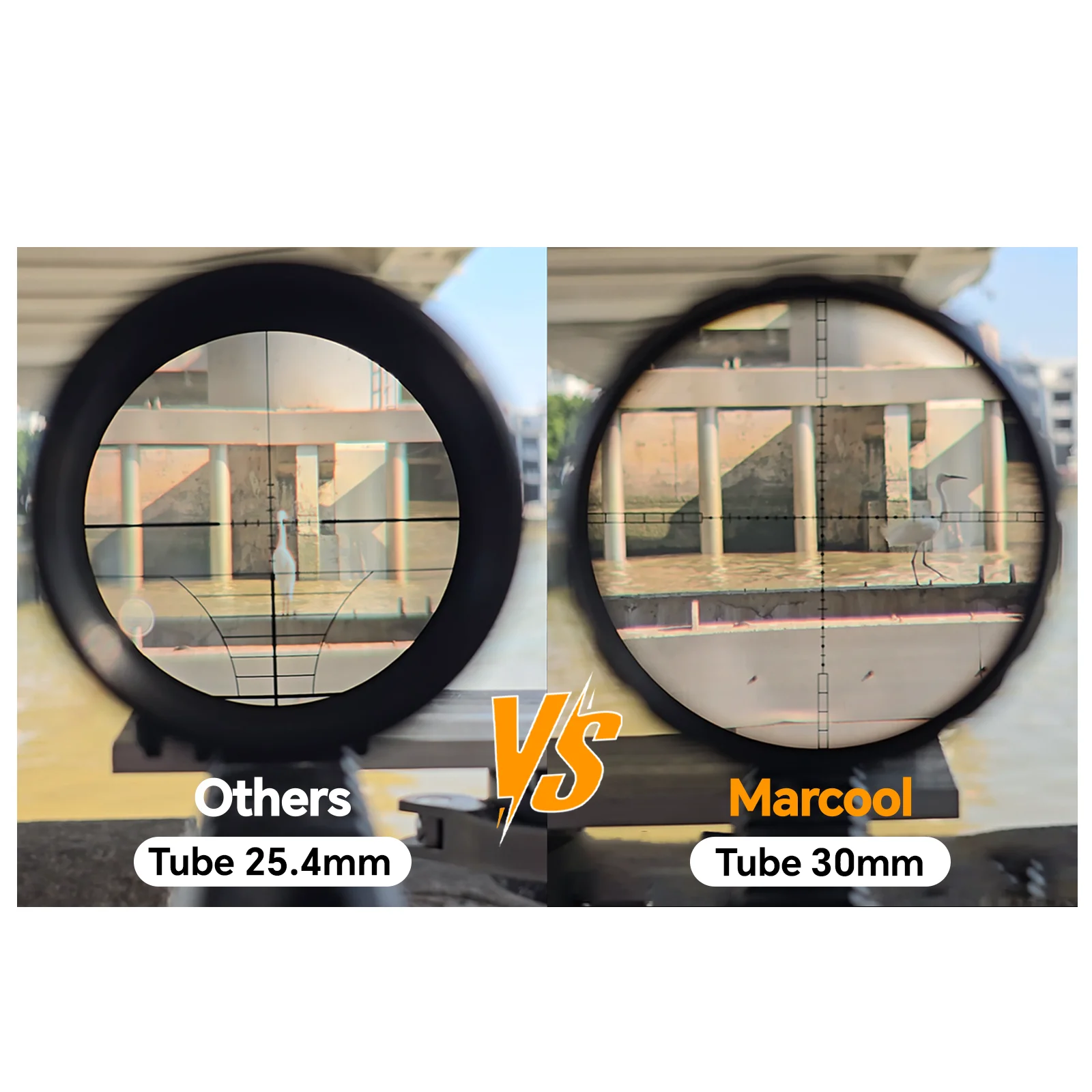 Marcool 3-9X40 Hunting Scope Optical System Second Focal Plane Capped Scope Hunting Shockproof