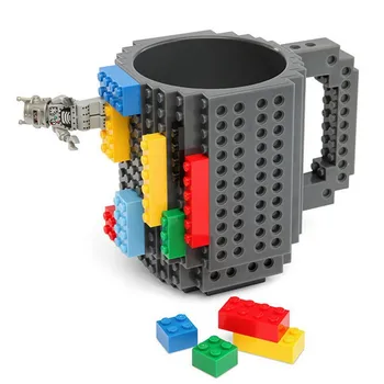 Creative Mug Milk Coffee 350ml Cup Creative Build-on Brick Mug Cups Drinking Water Holder Building Blocks Design Birthday Gifts