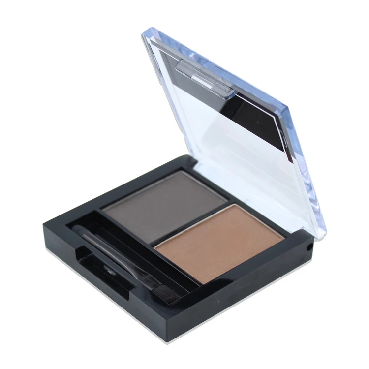 ODM High Pigmented Waterproof Long Lasting 2 Colors Seal Private Label Eyebrow Powder Palette With B