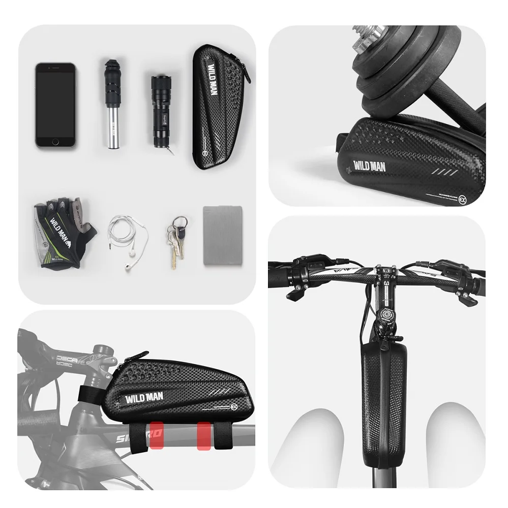 product new image 1l water front top tube cycling bag eva hard shell front beam large capacity storage pouch mountain mtb road bicycle-6