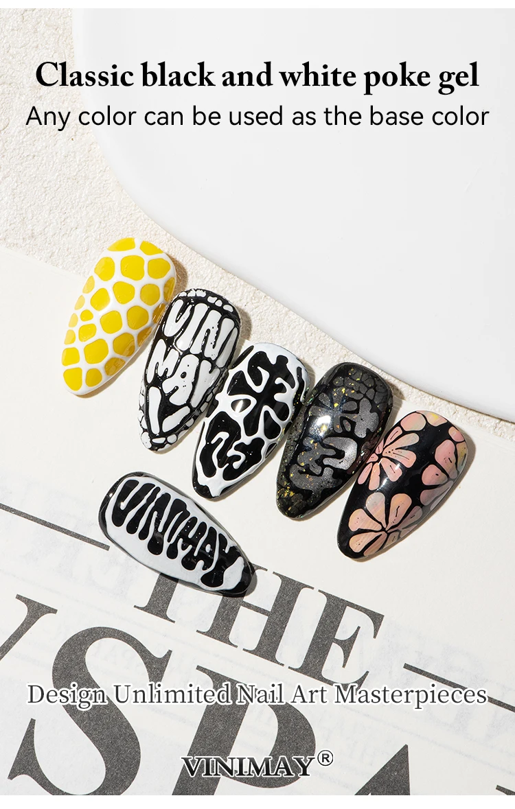 odm abstract crack poking gel polish for nail art-7