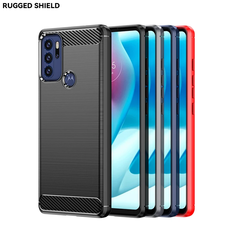 For motorola G9 Play case Carbon Fiber Soft TPU Mobile Phone Case for  motorola G9 Plus Back Cover