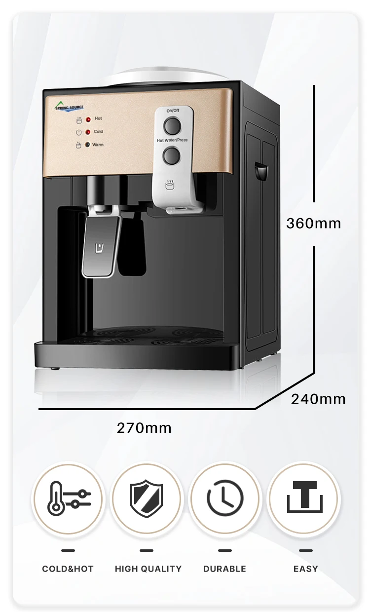 304 Stainless Steel Water Tank Countertop Top Loading Water Dispenser