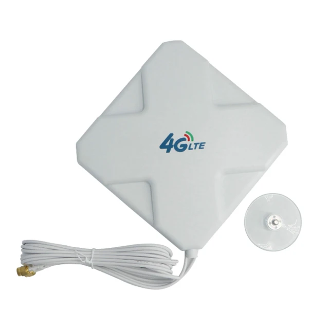 High Gain Long Range Network TV Antenna 4G Antenna SMA LTE Antenna with Suction Cup and 10ft Extension Cable
