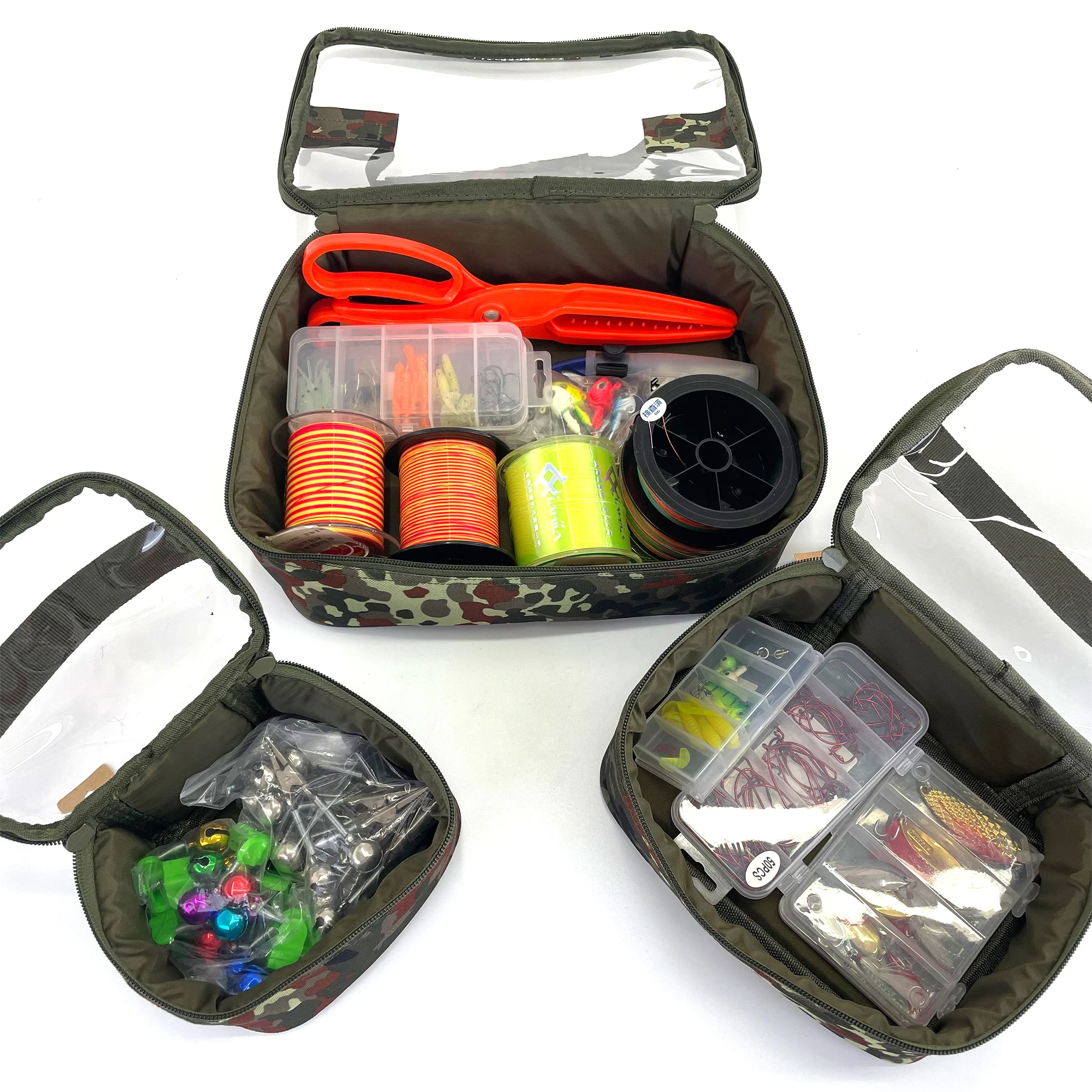 cloth fishing tackle box Selco 26*19.5*10cm Oxford Cloth 600D Fish Tackle Bag Tackle Box Lake Carp  Bag Fishing Tooling Fishing Zinc Metal Tackle Bag