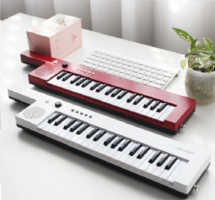 Melodica 37 Tasti Per Principianti - Strumento A Fiato Con Custodia, Colore Rosso - Foto 9