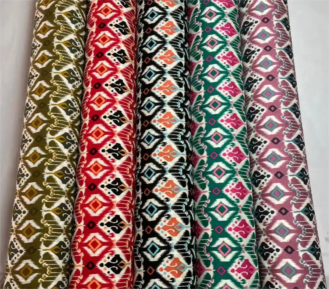 57/58"  Rayon Custom Hawaiian Printed 100%Rayon Challis Fabric Plain 100% Viscose Modal Material Fabric for Clothes