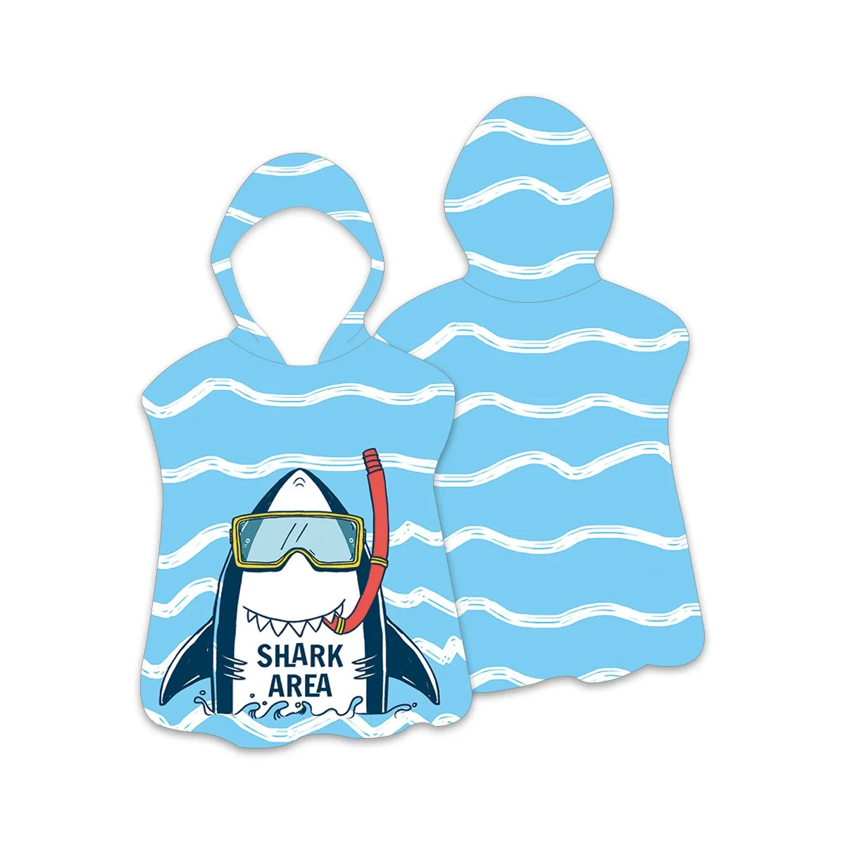 Toddler Hooded Beach Towel Coverup Cape Quick Dry Absorbent Use for Swim Pool Bath Poncho Towels for 2 to 6 Years Old Children