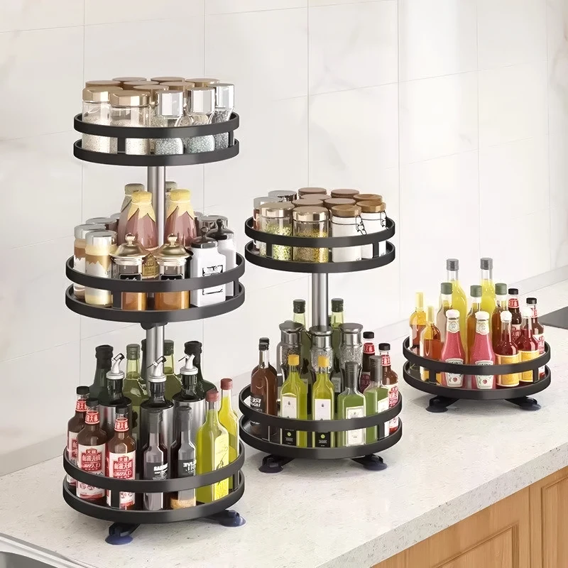 Custom Home Supplies Rotating Spice Rack Organizer Seasoning