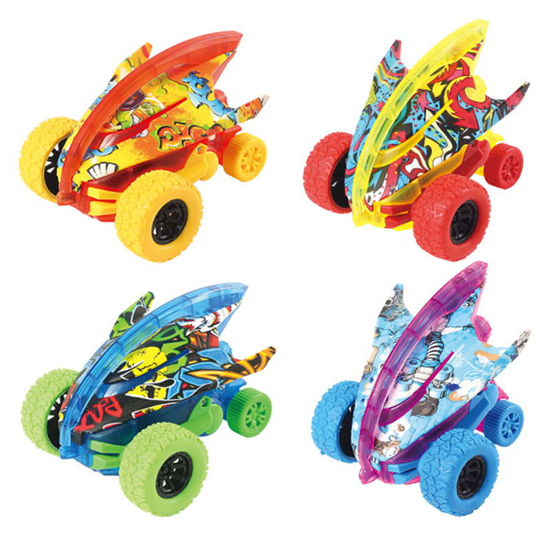 Мини-инерционная внедорожная машина, детская Игрушечная машина, пластиковый фрикционный трюковый автомобиль, детские игрушки для мальчиков