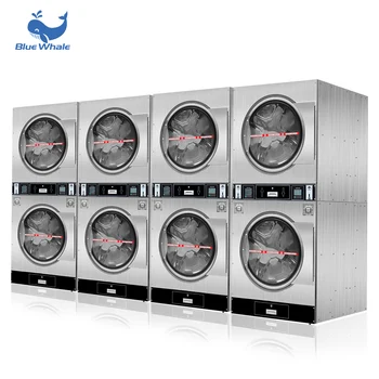 Factory Commercial Washing Machine Laundry Equipment Stack Dryer For Clothes Sheets Quilt Cover