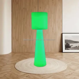 Modern Style Decorative Light Luminous Colorful Plastic Rechargeable Led Floor Light