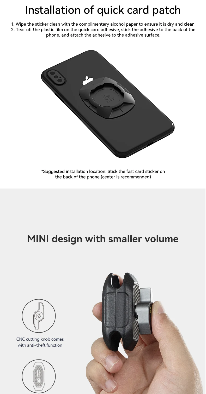 product smnu rugged high torque lock mount magnetic waterproof suspension mobile phone holder anti theft design for motorcycle riding-8