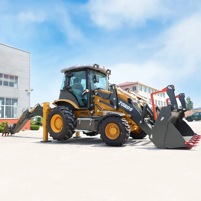 New Design 4x4 Mini Backhoe Loader TBL388 Small Backhoe Loader  for Sale High Efficiency Diesel Backhoe Wheel Loader With Price