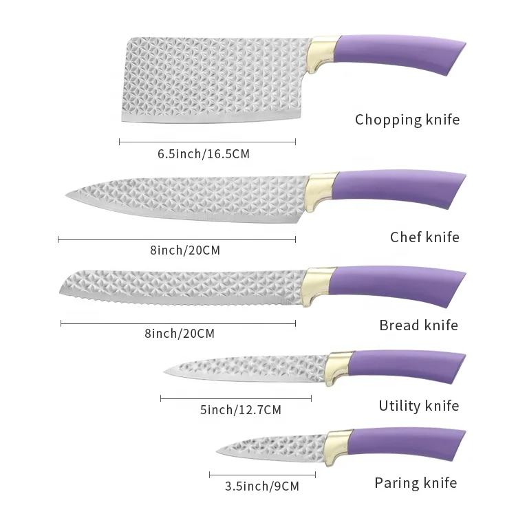 New Arrivals House Kitchen Knife 6pcs Stainless Steel Set / Kitchen /chefs Knives Professional