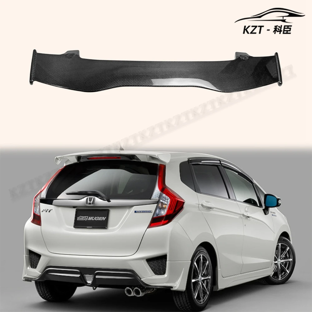 Gk5 Rear Shelf For Jazz Fit Gk5 14-17 Mu-style Rear Spoiler Carbon Fiber - Buy Jazz ...