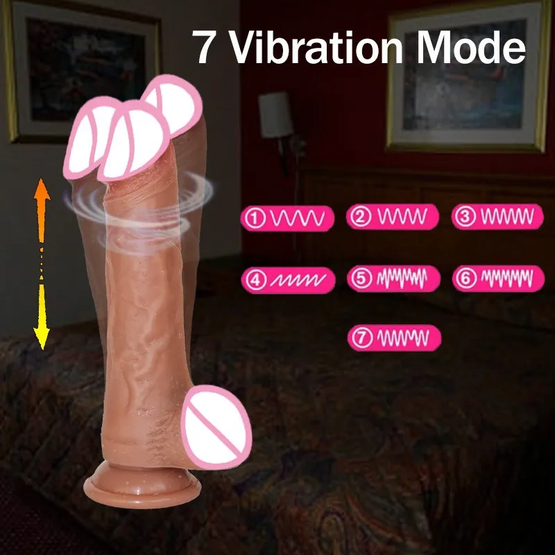 Remote Control Realistic Dildo Vibrator Masturbation Vibrating Dildo for Women Sex Toys