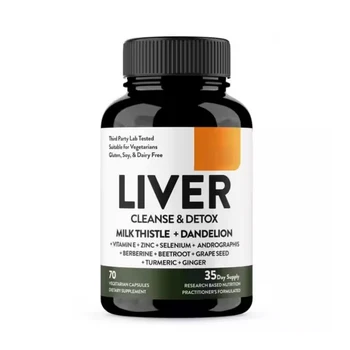 OEM/ODM Natural Private Label Liver detox capsules Vitamins Milk Thistle Dandelion Liver Detox Cleanse Supplement