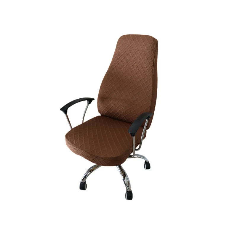 Solid Color Dustproof Office Swivel Chair Thickened Elastic Fabric Jacquard Computer Small Head Split Cover