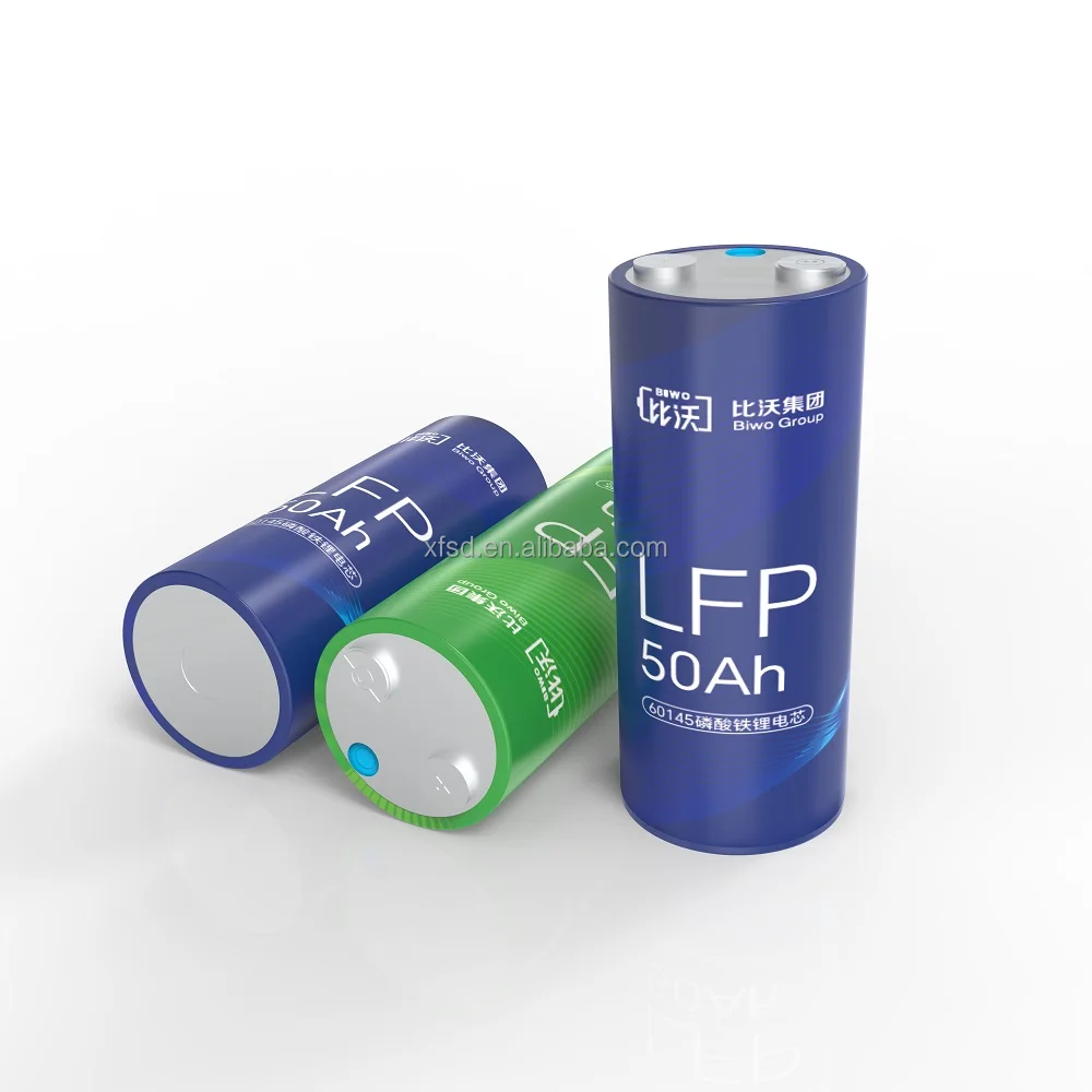 50Ah 3,2 V LiFePO4 cilindrična baterija 1C polnjenje/razbijanje litijeve celice 3,0C hitro polnjenje pomorskih plovil sistemi za delovanje brez omrežja sončni sistemi