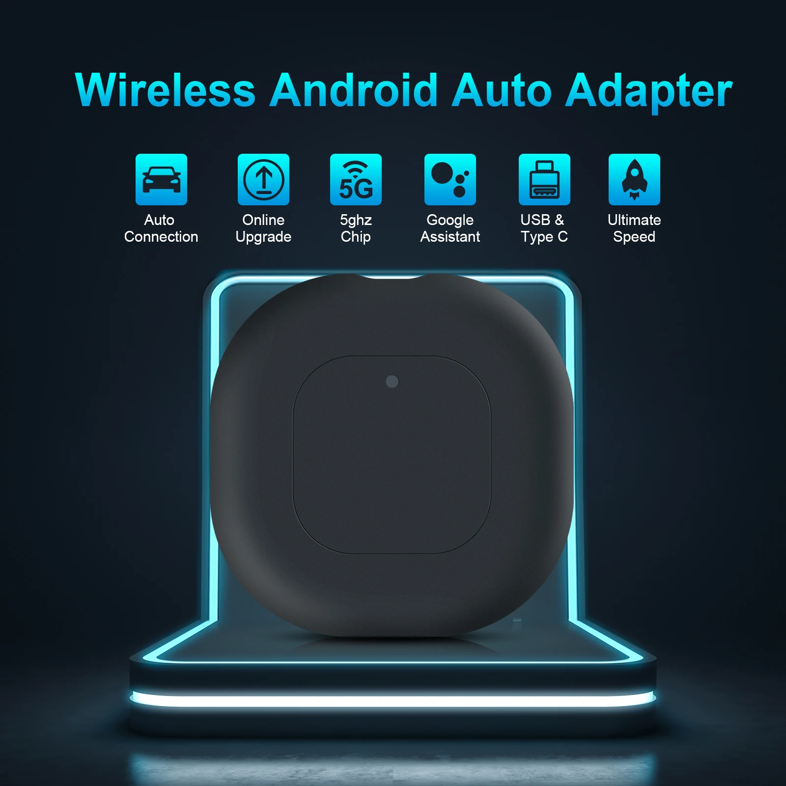 For OEM Factory Wired Android Auto Car Models Plug and Play to Wireless Android Auto Adapter Wireless Android Auto Dongle