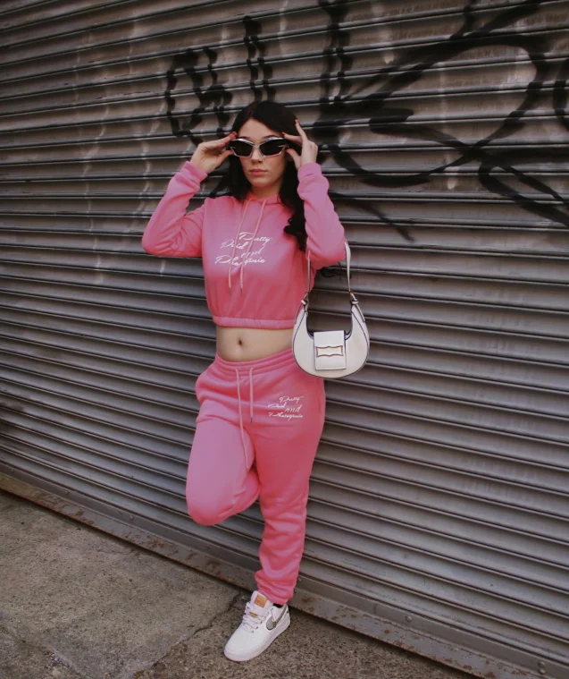 Tracksuit Sportswear Outfits For Ladies Custom Logo Stacked