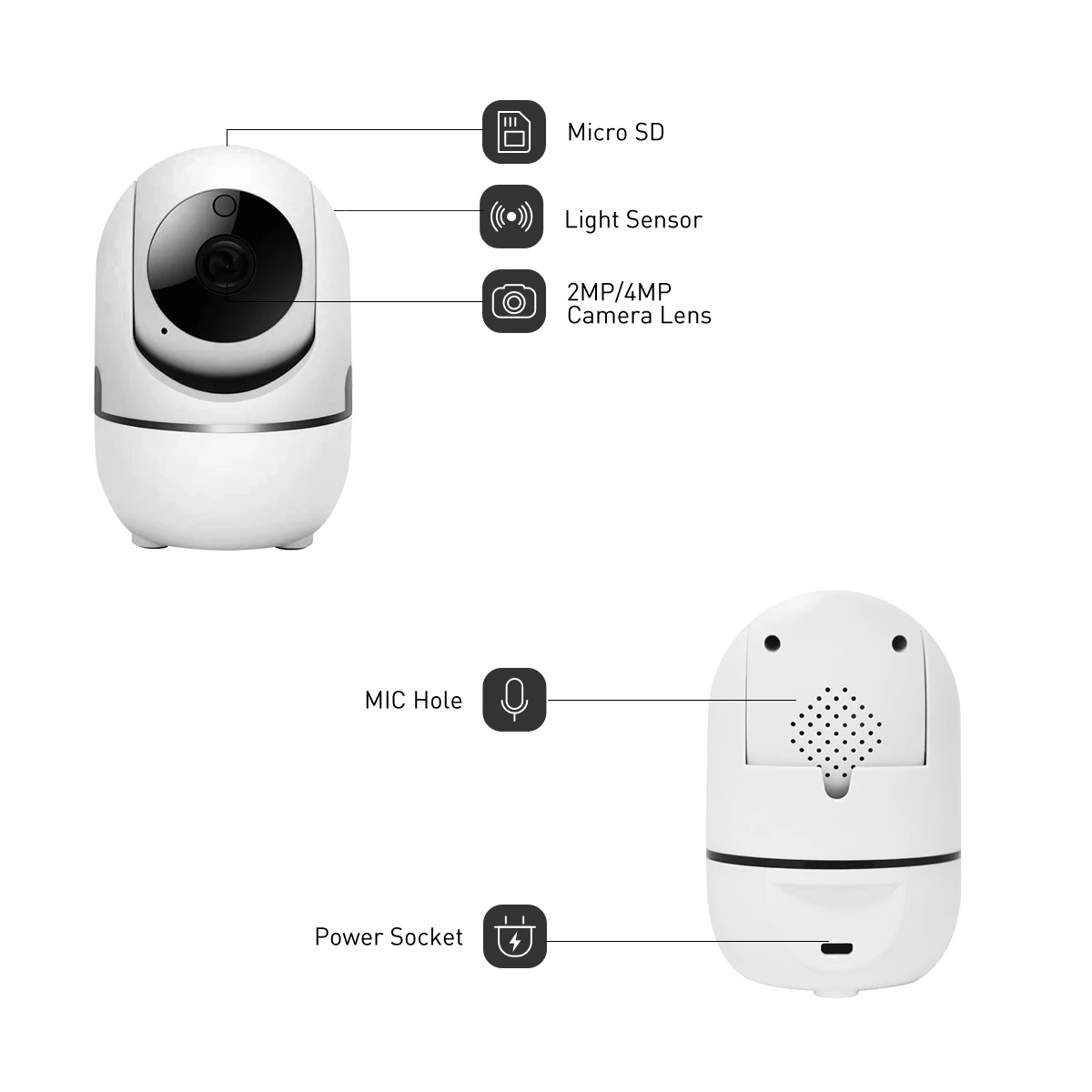 4mp indoor ptz wifi security camera hd cctv with night vision alarm storage motion detection tf card cloud-71