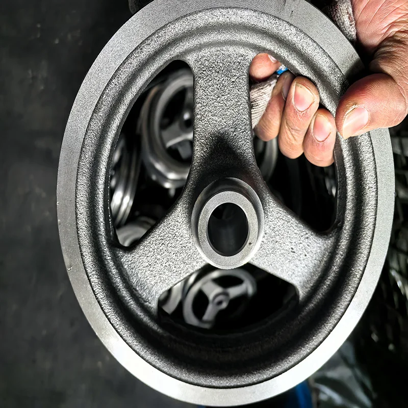 Heavy-Duty Cast Iron Pulley Wheel for Agricultural Machinery Premium Casting Services