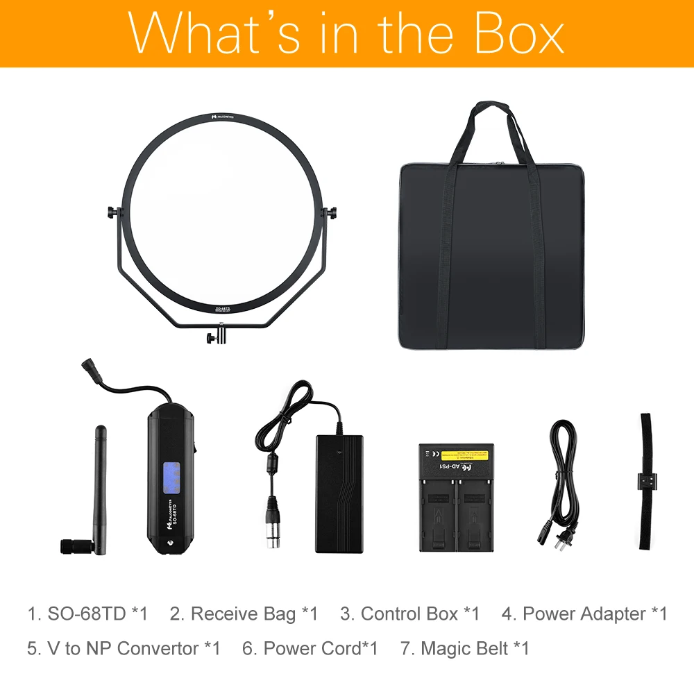 FalconEyes SO-68TD 3000k-5600k 撮影用ライト Amazon.com : Falcon Eyes New Version SO-68TDX II 360pcs 68W