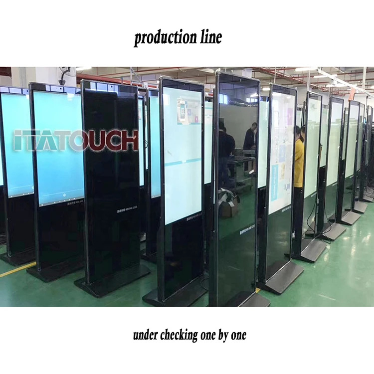 Quality 1080P 43 55 Inch 4K UHD Digital Signage Touch 32 Indoor Lcd Advertising Display Stand for Restaurant AD Equipment