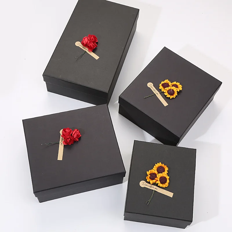 Custom Luxury Paper Box Valentines Day Gift Box With Ribbon Recyclable Variety Size Paper Gift Box details