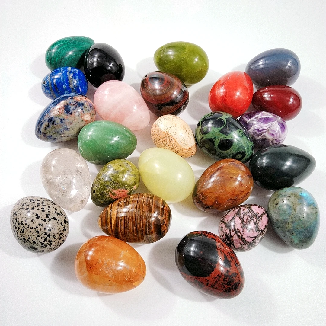 Оптовая продажа, яйца яони из нефрита для тренировок мышц тазовых мышц для женщин, яйца яони из красной яшмы