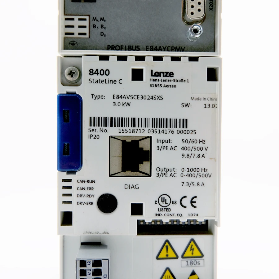E84AVSCE3024SXS Original Lenze 8400 Stateline c Lenze Frequency Plc Servo Drive Inverter E84AVSCE3024SXS