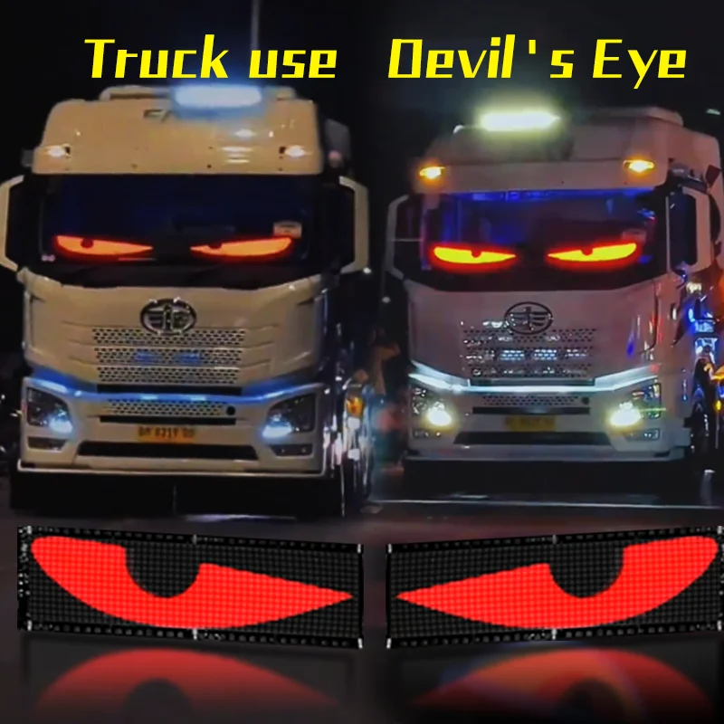 App Programmable Winking Eye Led Flexible Display Screen Panel Led Eagle Eyes Blinking Screen Sign Board Light for Car Truck Bus
