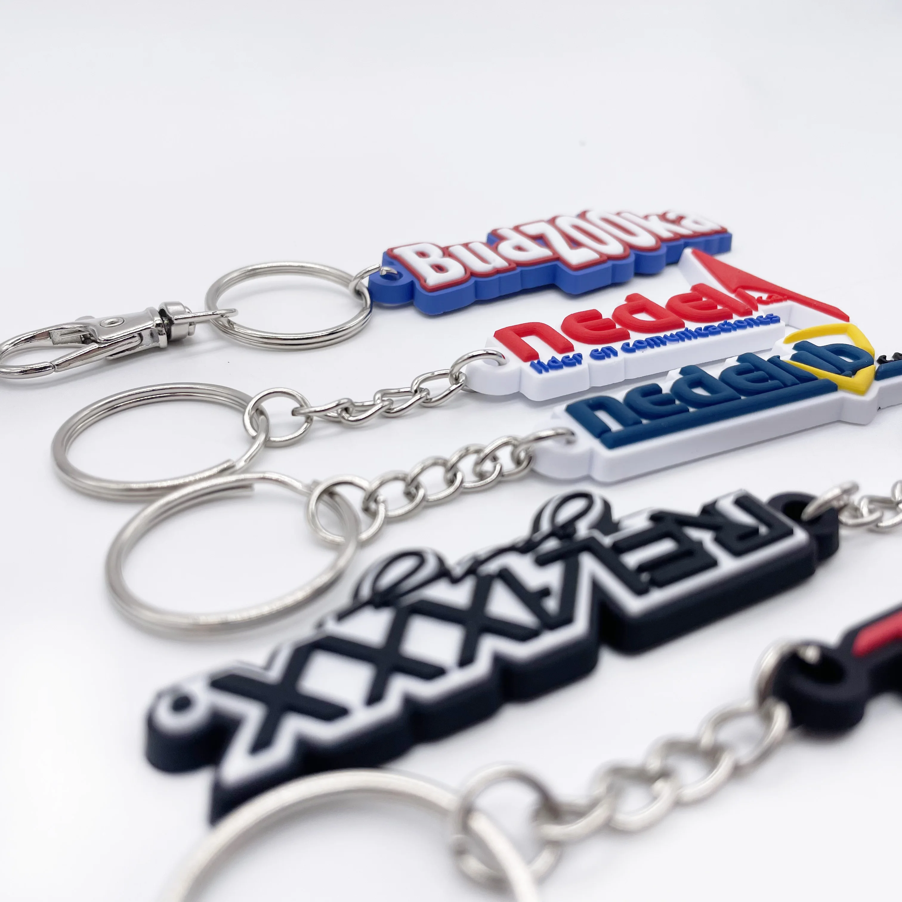 Creative Custom 2D/3D PVC Soft Rubber Personalized Key Ring Make With Promotional Gift Rubber Custom Key Chain