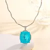 Colgante Palan Azul con cadena curva