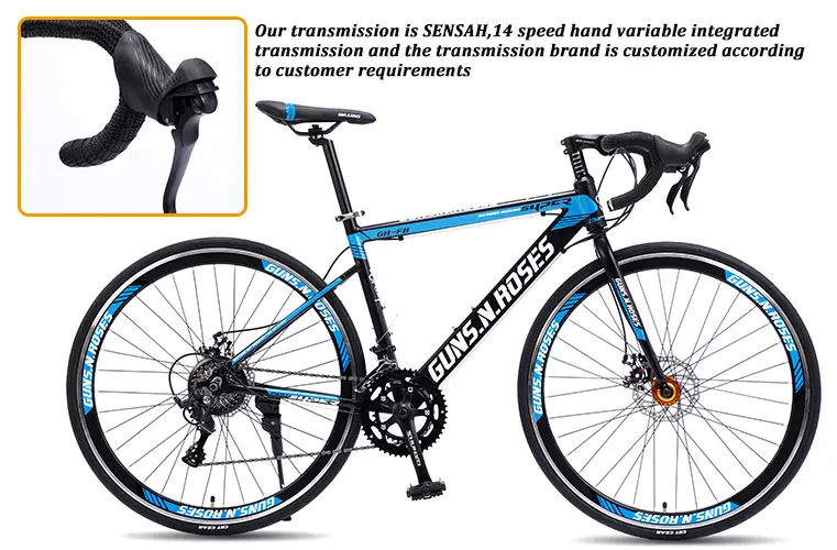 Low Maintenance Male Inner 3 Speed V Brake Shaft Drive 700c Road Bike