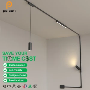 Creative Steel COB LED Linear Light Modern Skyline Design for Villa Aisle Lighting Factory Price Aluminum Track Lights