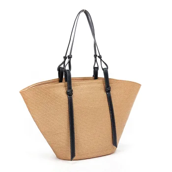 Handmade woven handbags Straw tote  beach bags custom