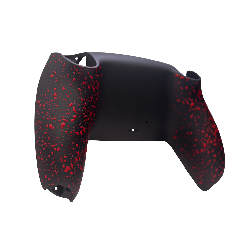Customized 3D Rubber Splashed Grips With Black Back Shell Replacement for PS5 Controller Rear Case