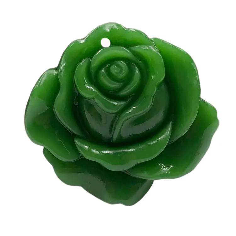 Colgante Tallado De Jade Verde Natural,Amuleto De La Suerte,Flor Rosa - Buy  Rosa Flor Colgante De Jade,Rosa De Cristal Collar Colgante Flor,Barato  Semi-piedra Preciosa Rosa Flores Colgantes Product on 