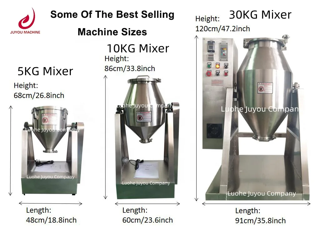  MXBAOHENG 3L YG-1KG Laboratory Powder Mixer Dry Powder